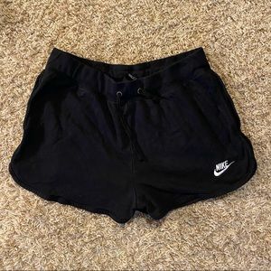 nike cotton black shorts